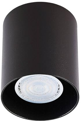 Arcchio Deckenlampe Carson (Modern) in Schwarz aus Aluminium (1 flammig, GU10) - Deckenleuchte Lampe Flurleuchte