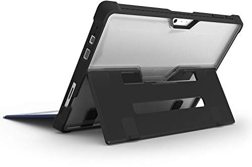 STM Dux 12.3 Inch Folio Case for Tablet (Folio, Microsoft, Surface Pro, Pro 4, Pro 6, 31.2 cm (12.3 Inches), Black, Transparent)