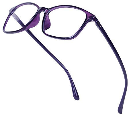 JoXiGo TR90 Blaulichtfilter Computerbrille Ohne Stärke Damen Herren - Brillenfassungen Ultraleicht(14g) - Brillenetuis - Schutzbrille für Handy PC TV