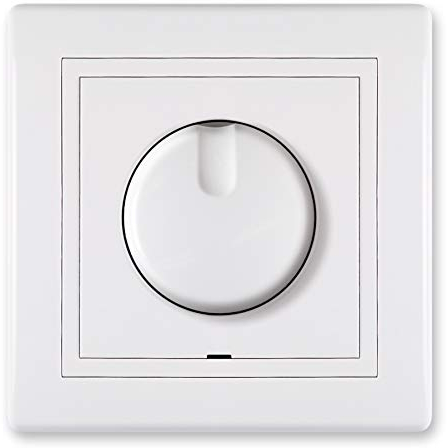 ALING-CONEL Universal LED Dimmer LED 0-100W/10-250W 230V~/50Hz inkl.Rahmen (komplett) Weiß (RAL 9003)