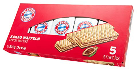 FC Bayern München Waffeln mit Schokoladencreme 225g (5x45g)