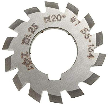 WEKOW 1 Pièces Module 1.25 PA20# 1-8 HSS Bore 22mm Involute Gear Fraise (#7)