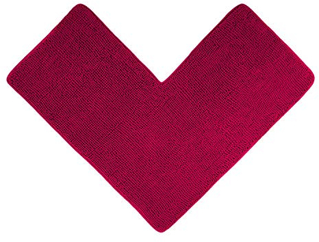 WohnDirect Eck Duschmatte 100 x 100 x 50 cm | Pink | rutschfest & Waschbar, idealer Duschvorleger für eckige Duschkabinen zum Set kombinierbar, Badematten & Badteppiche, Oeko-TEX Zertifiziert