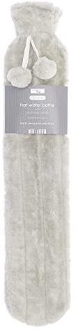 Home Flair Hot Water Bottle | Hot Water Bottle with Cover UK | 2L Long Hot Water Bottle | Warmies Thermal Fleece Hot Water Bottle Cover | Hand Warmers | Foot Warmer