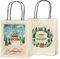 100% Mosel Geschenktüten Weihnachten, mit Aquarellmotiv, 12 Stück (18 x 23 x 9 cm), Weihnachtstaschen aus baumfreien Naturpapier, Geschenkverpackung im Skandilook