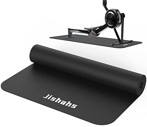 Universal Indoor Rudergerät Matte - 2,5 x 2,3 FT Trainingsgeräte Matte für Concept 2, Nordictrac, Sunny, Hydrow usw. Extra lang rutschfest und wasserdicht unter Ruderböden Schutz