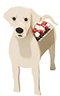 HTDZDX Dog Planter Plant Pots, Cute Animal Shaped Cartoon Flower Planter, Unique Dog Design Garden Plant Pots,Planters for Outdoor,Garden,Patio Decoration,Labrador,35 * 20 * 22cm