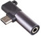 AKYGA Adaptador de Auriculares AK-AD-62 USB Tipo C a USB Tipo C/Jack de 3,5 mm para Android, Color Negro
