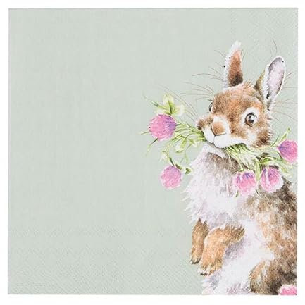 Papier Servietten Rabbit - 33x33cm