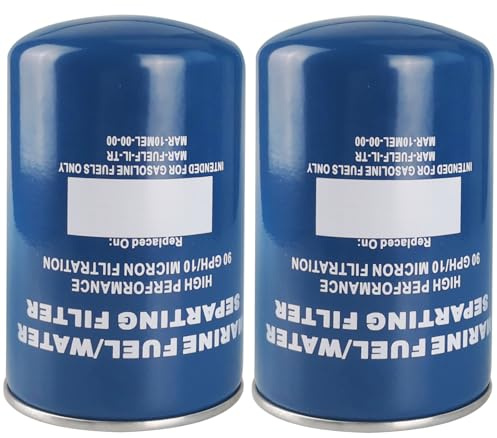 Toolyuan MAR-10MEL-00-00 Water Separator Filter 10 Micron for Yamaha MAR-FUELF-IL-TR Sierra 18-7866 Mallory 9-37807 Outboard Motors - 2 Pack