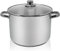 Krüger Edelstahl-Allzwecktopf - Kochtopf mit Deckel zum Sichtkochen - energiesparender Kapselboden - ideal für Feste, Partys und den alltäglichen Gebrauch (Allzwecktopf - 12 Liter)