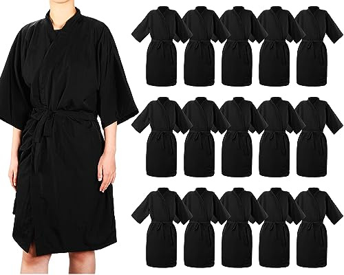 Ramede 15 Pcs Salon Client Robes, Kimono Wrap Hair Styling Cape