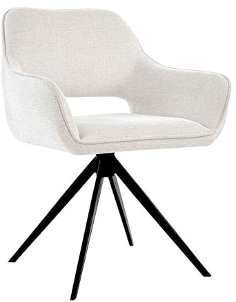 Kick Collection Drehstuhl Miyo - Champagner - Modern und Hochwertig - Strukturierter Stoff en Metall - Erhältlich in vielen Farben