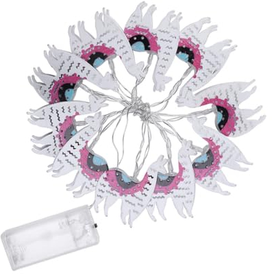 OSALADI 10 Weihnachtsdeko Hochzeitsdeko Bühnenbeleuchtung in Alpaka-form Weihnachtslichtstreifen Weihnachten Lichtleiste Weiß
