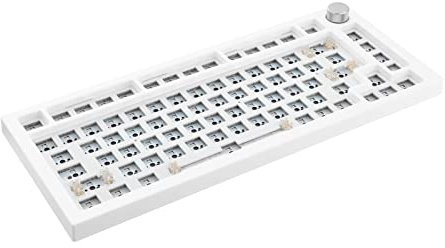 KARFRI Next time 75 / NT75 82 Keys Sealing Ring 3/5 Pin Hot Swap Mechanical Keyboard DIY Kit 75% Compact Layout Custom Key Keys Pink Coding / 32 (Color : White)