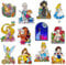 GTOTd Princess Fridge Magnet (12 Packs) Cute Girls Gifts Merch Decorations Bumper Decal Metal Flexible Vinyl Magnetic Decor Teens