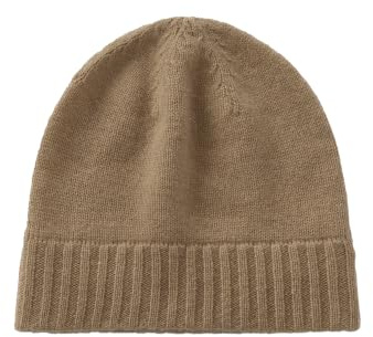 GreenMount Women's Beanie Hat 100% Cashmere Knit Soft Warm Winter Beanie for Women Ski Hats Plant Dyeing Thanksgiving for Women