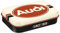 Nostalgic-Art Retro Pillendose XL, 6 x 9,5 x 2 cm, Audi – Logo – Geschenk-Idee für Audi-Zubehör Fans, Original Lizenzprodukt (OLP), mit Pfefferminz-Dragees, Vintage Design