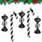 TirEurt Weihnachtsbaum Zuckerstangen Hängende Ornamente - Glitzer Weihnachtskugeln Zuckerstangen Deko, Weihnachten Hängende Anhänger für Weihnachtsanhänger Weihnachtsbaumschmuck, 18 Stück, Schwarz