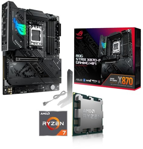 Memory PC Ryzen 7 7800X3D 8X 4.2 GHz, 16GB DDR5, ASUS ROG Strix X870-F Gaming WiFi, be Quiet! Dark Rock 5, Totalmente ensamblado y probado