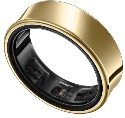 Samsung Galaxy Ring, Smart Ring, No Subscription Fee, AI-Powered Health, Sleep/Heart Rate/Stress Monitor, Size 5, Titanium Gold, 2 Year Manufacturer Extended Warranty (UK Version)