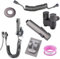 oupados Pulvérisateur de Bidet à Main Kit Douchette WC Double Mode Avec Ensemble de Tubes Télescopiques de 2 m Convient pour le Nettoyage Personnel Comme la Cuisine et la Salle de Bain
