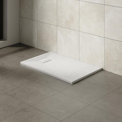 Aquariss 1200x700mm SMC Anti Slip Shower Base Tray Rectangular for Shower Enclosure White