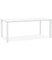 KADIMA DESIGN Besprechungstisch XLINE Metall Glas | Designer Esstisch mit Chrom Akzenten | Moderner Konferenztisch Weiß | Minimalistisch | 200x100x73 cm | XLINE Kollektion