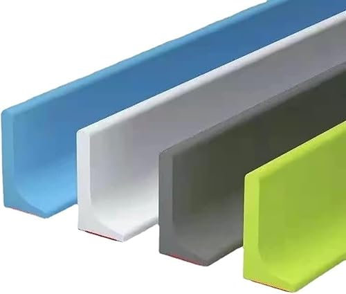 Barriera Doccia, Barriera per Doccia Pieghevole Guarnizione per doccia, pavimento per stanza umida, bagno/cucina, tappo per doccia pieghevole in gomma, bagnato e asciutto (blu, 10 m/393 pollici)