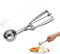 Eisportionierer Edelstahl 5 cm,Eiskugelportionierer,Gourmet Eisportionierer,Eislöffel Mit Auswerfer,Eislöffel Aus Edelstahl,Eisportionier Mit Auslöser,Für Eiskugeln,Fleischbällchen,Kartoffelpüree