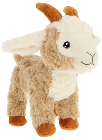 Keel Toys Keeleco Plüschtier, 100% recycelt, umweltfreundliches Spielzeug für Kinder – Plüschtier Ziege 20 cm – Geschenk für Kinder
