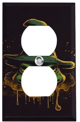 Steckdosenabdeckungen, amerikanische Steckdosenleiste, Standardgröße, Frosch-Avatar, Steckdose, Wandplatte, 1-fach, 11,4 x 7,1 cm