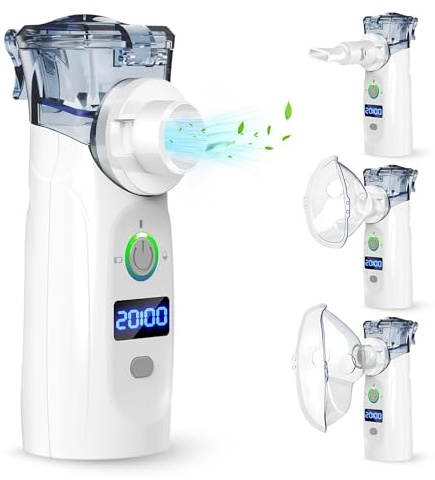 VEDASAN Nebulizador Portátil, Recargable USB-C, Inhalador para Adultos y Niños, Uso Doméstico y Viaje