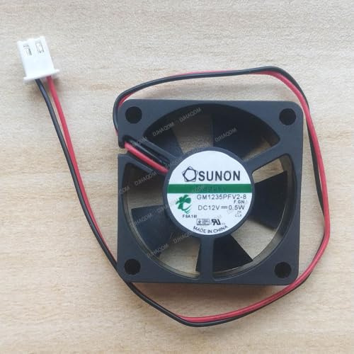 DJHAQDM Compatible pour SUNON GM1235PFV2-8 12V 0.5W 3510 35x35x10mm 2-Wire Ventilateur de Refroidissement