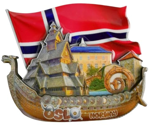 Oslo Norway Refrigerator Magnet Travel Souvenir Fridge Decoration Magnetic Sticker Craft