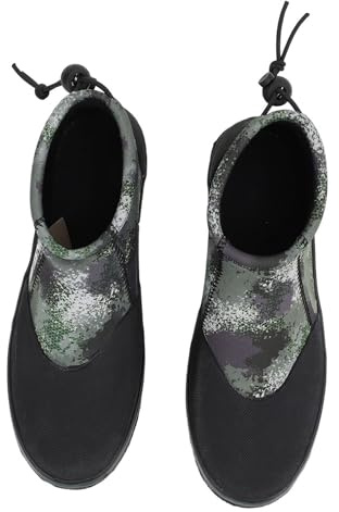 Yinhing Scarpe da Pesca su Roccia Suola in Feltro Antiscivolo con Chiodi in Acciaio Stivali da Pesca in Neoprene Leggero per Uomo Donna Taglia OD Verde (8 ID: 18,1 mm/0,711 Pollici, Circonferenza: