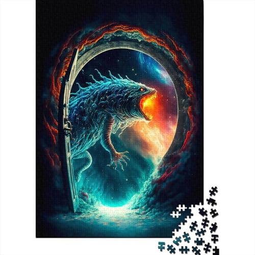1000 Piece Jigsaw Puzzle for Adults, Portal Monster, 38x26cm/1000pcs, Indoor Family Activity, Quiet Home Time And Weekend Downtime