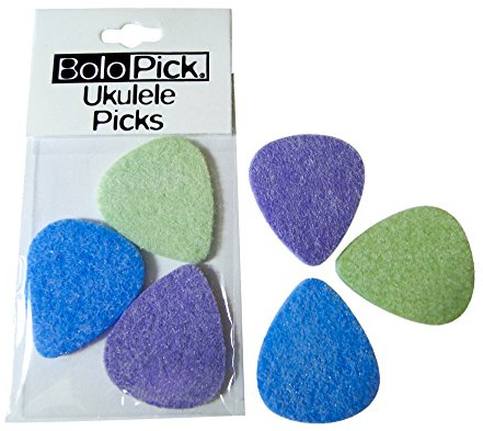 BoloPick Felt Picks for Ukulele 6 Pack (An Original Recipe) | Original Recipe Felt Picks, For Ukulele, Guitar, Bass, Autoharp, and Banjo