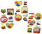alles-meine.de GmbH 5 * 9 TLG. Set 3-D Sticker/Aufkleber - Cars Lightning McQueen - Kinder Kind z.B. für Stickeralbum Kartensticker Stickerset Auto Abwischbar Plastik