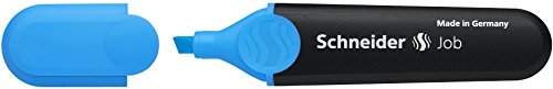 Schneider Schreibgeräte Textmarker Job, nachfüllbar, blau, 1 Stück