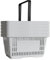 5 corbeilles de vente en plastique avec anse 20 litres 40cm gerbable blanc
