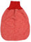 Cosilana Baby Strampelsack Fleece, 60% Wolle (kbT), 40% Baumwolle (KBA), (50 cm, Rot-Melange)