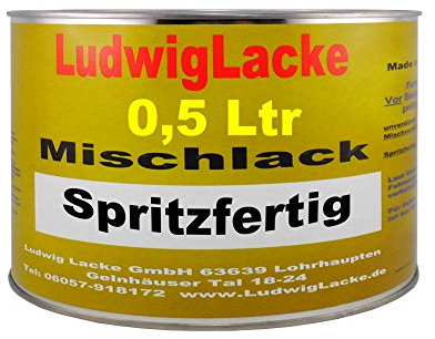 LudwigLacke 500ml spritzfertiger Autolack für VW Black Magic Perleffekt LC9Z Bj.94-12
