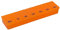 Pillendose Tablettendose Pillenbox 7 Tage, 7 Fächer (Transparent/Orange)