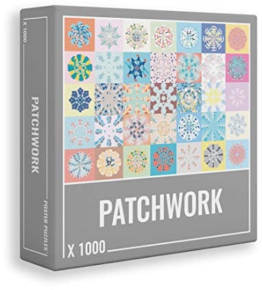 Cloudberries Patchwork - Premium 1000 Teile Puzzle für Erwachsene mit tollen Patchwork-Decken-Design. Buntes Erwachsenenpuzzle in Europa hergestellt.