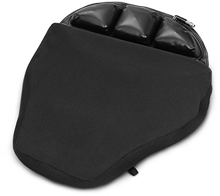 Sitzbank Kissen Air ML Kompatibel mit Honda CBF 600 / S schwarz