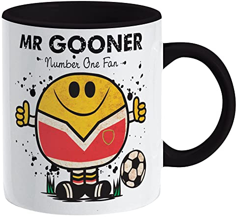 Kapow Gifts MR GOONER Football Mug - Great Gift for The Arsenal Fan (Unofficial), Ceramic, 250ml