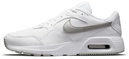 NIKE Women's Air Max Sc Sneaker, White Mtlc Platinum Pure Platinum, 6 UK