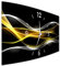 BM Funk Quarz Wanduhr Funkwanduhr Funkwanduhren Funkuhr Funkuhren kein Ticken lautlos geräuschlos leise modern ohne Tickgeräusche groÃŸ XXL Wohnzimmer Küche Digital Art Abstrakt 10076-1a WZ