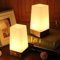 yucanucax 2 Stück Tischlampe, Retro-LED-Nachtlicht, Nachttischlampe mit kabellosem PIR-LED-Bewegungsmelder, Nachtlicht, batteriebetriebenes Licht (Quadrat)
